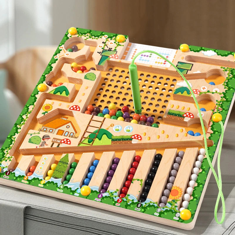 Magnetic Sorting Games Montessori Puzzle Toys Maze Board