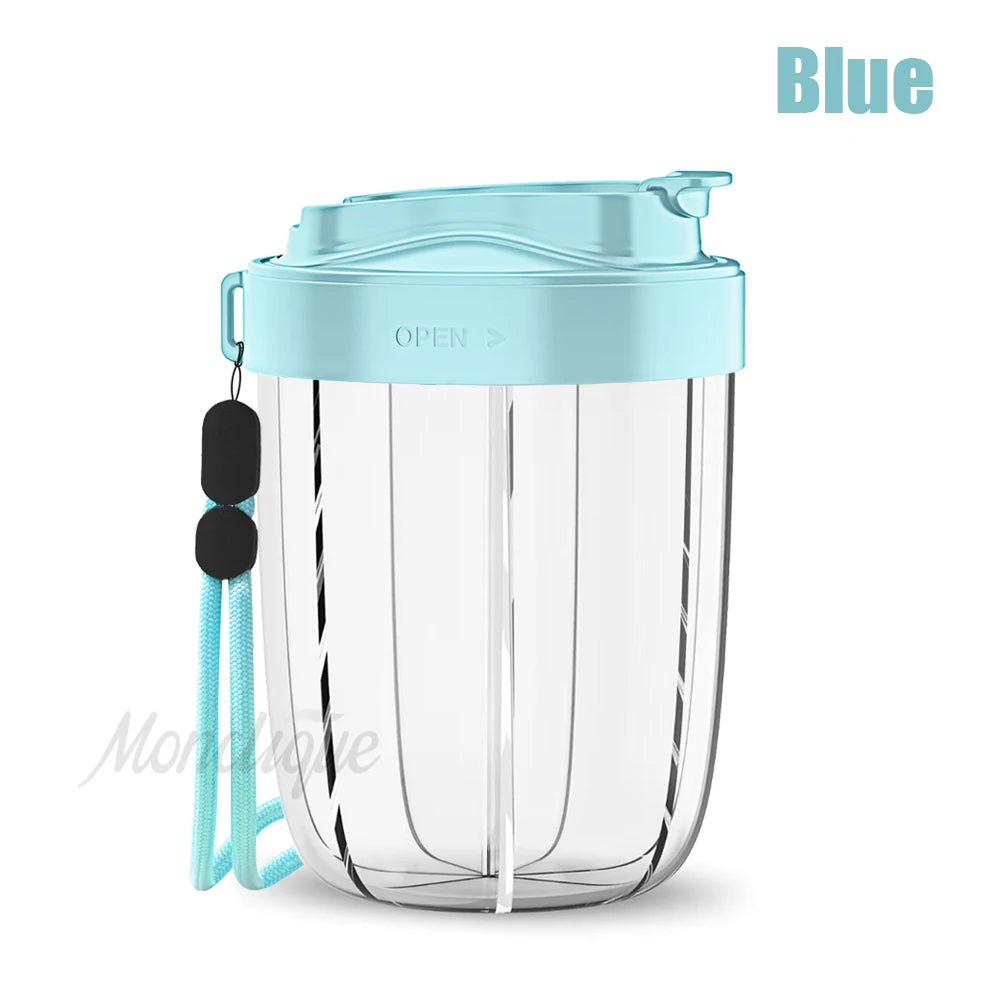 7 Grids Large Pill Cup Bottle Organizer Supplement Organizer