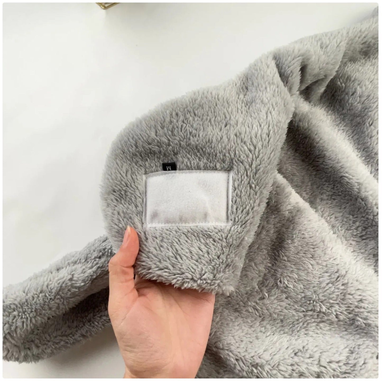 Infant Plush Bear-Hood Cozy Wrap