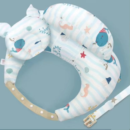 Multifunction Nursing Pillow with Shoulder Strap — Baby Feeding & Support Cushion