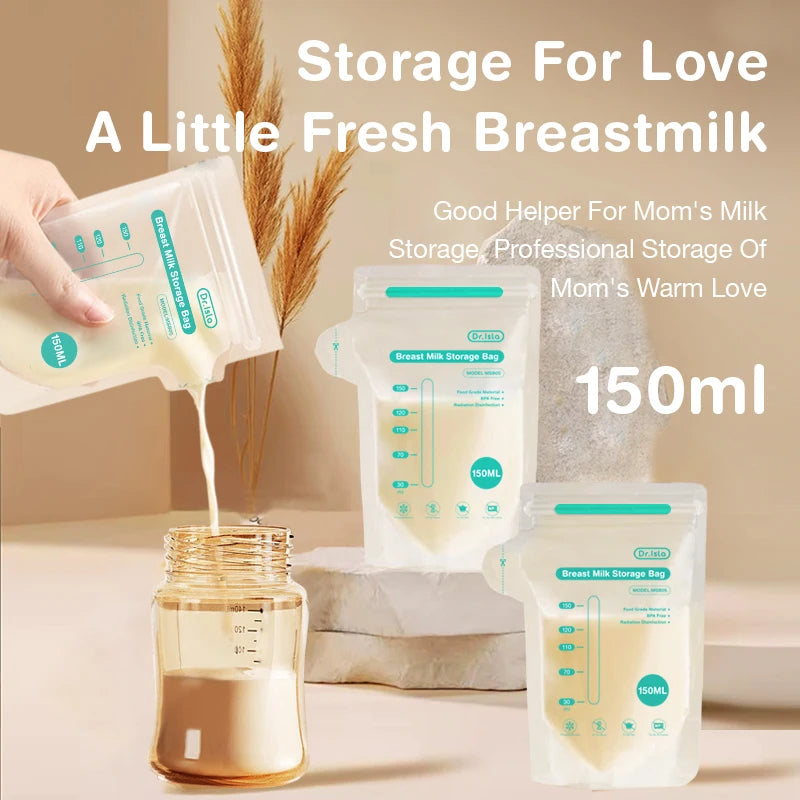 Leak Proof Baby Milk Storage Bags – 10/30/100pcs Disposable BPA-Free 