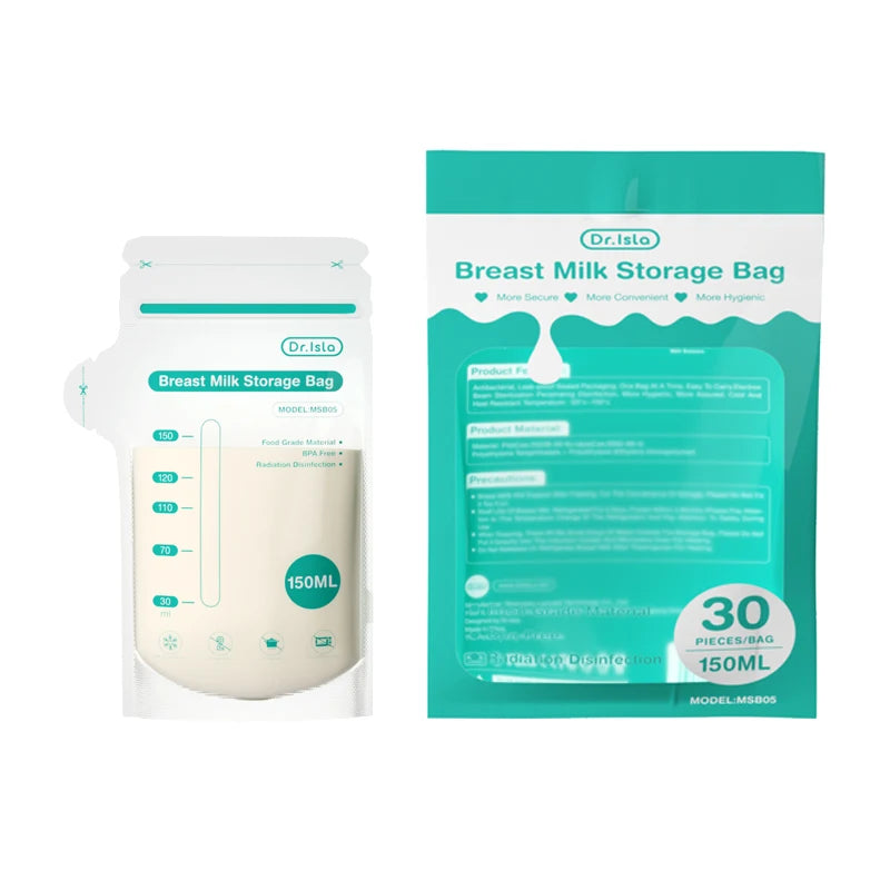 Leak Proof Baby Milk Storage Bags – 10/30/100pcs Disposable BPA-Free 