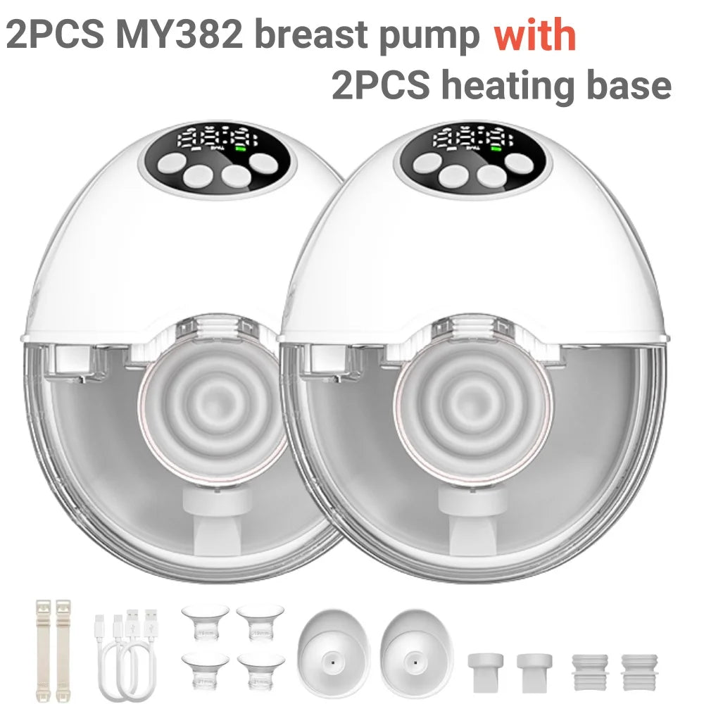 Wireless Breast Pump Electric Wearable(with Heating & UV Sterilize Lid Optional)