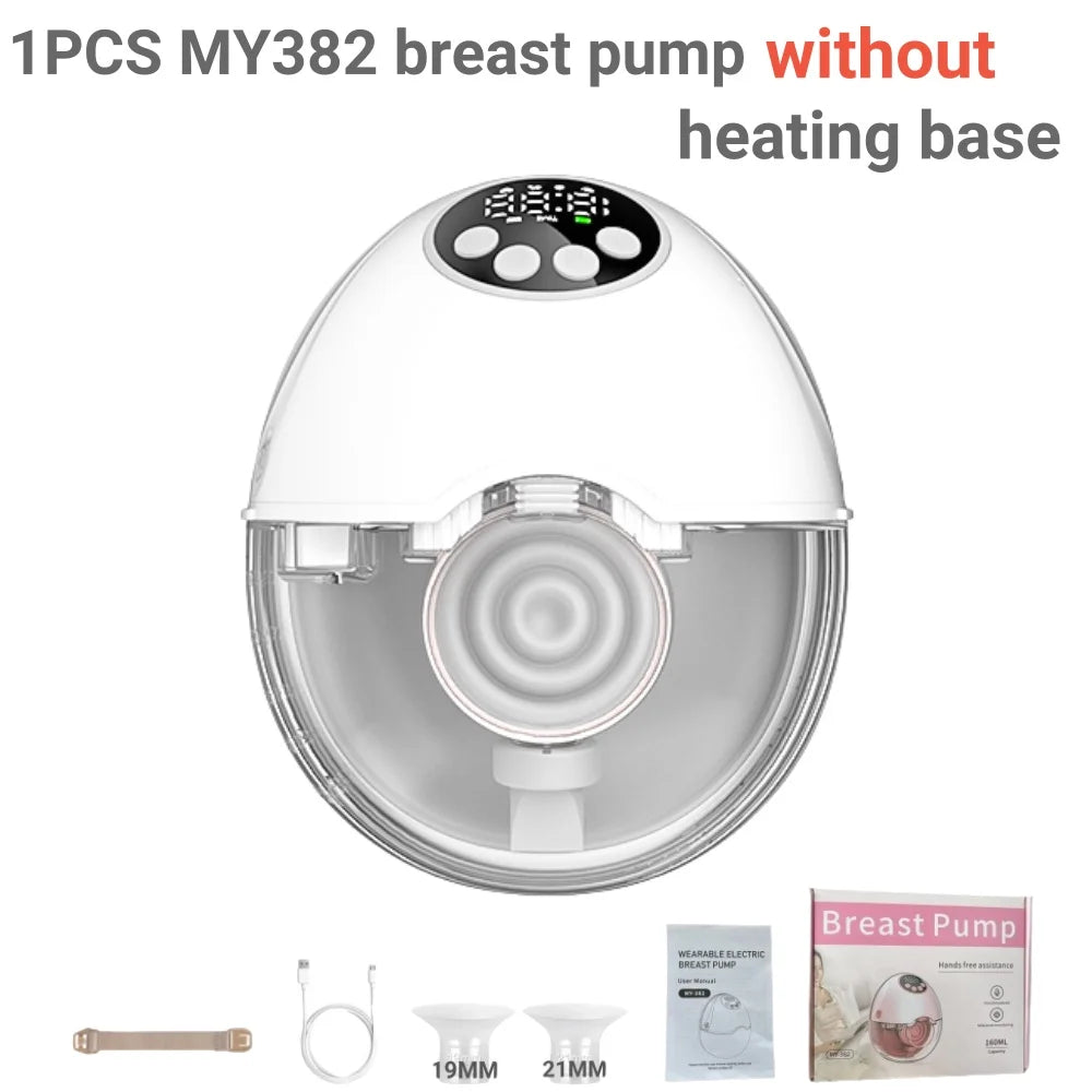 Wireless Breast Pump Electric Wearable(with Heating & UV Sterilize Lid Optional)