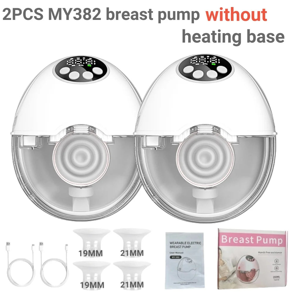 Wireless Breast Pump Electric Wearable(with Heating & UV Sterilize Lid Optional)