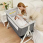3-in-1 Baby Bassinet with Wheels – Bedside Sleeper & Crib