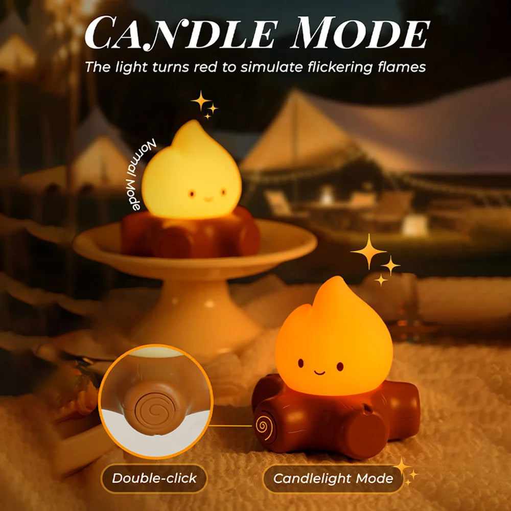 Creative Campfire Lamp with Soothing Sounds