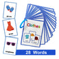 Flashcards Montessori Kids English Words Learning  Early Educational Cards