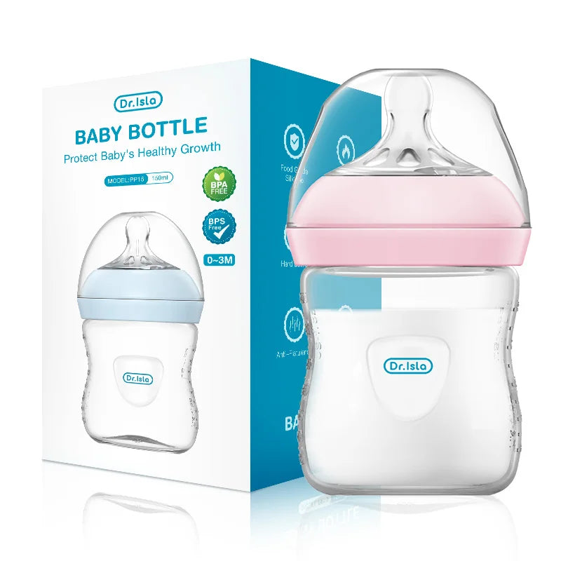 Baby Milk Bottle with Handle for New Born Infants and Toddler (PP)