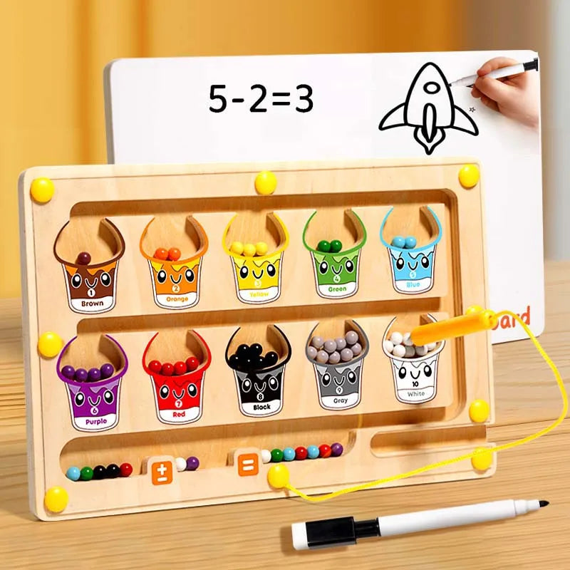 Magnetic Sorting Games Montessori Puzzle Toys Maze Board