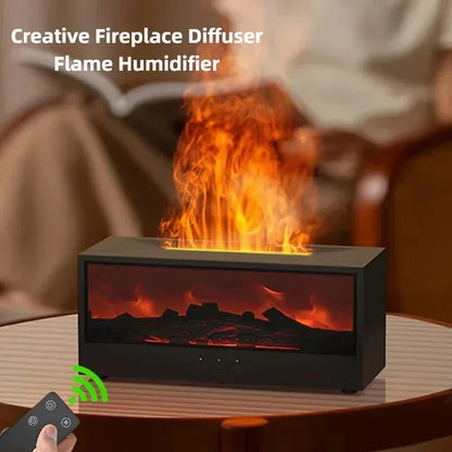 3D Flame Humidifier with Aromatherapy Function