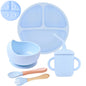 Soft Silicone Baby Feeding Plate | BPA-Free Suction Tableware for Infants