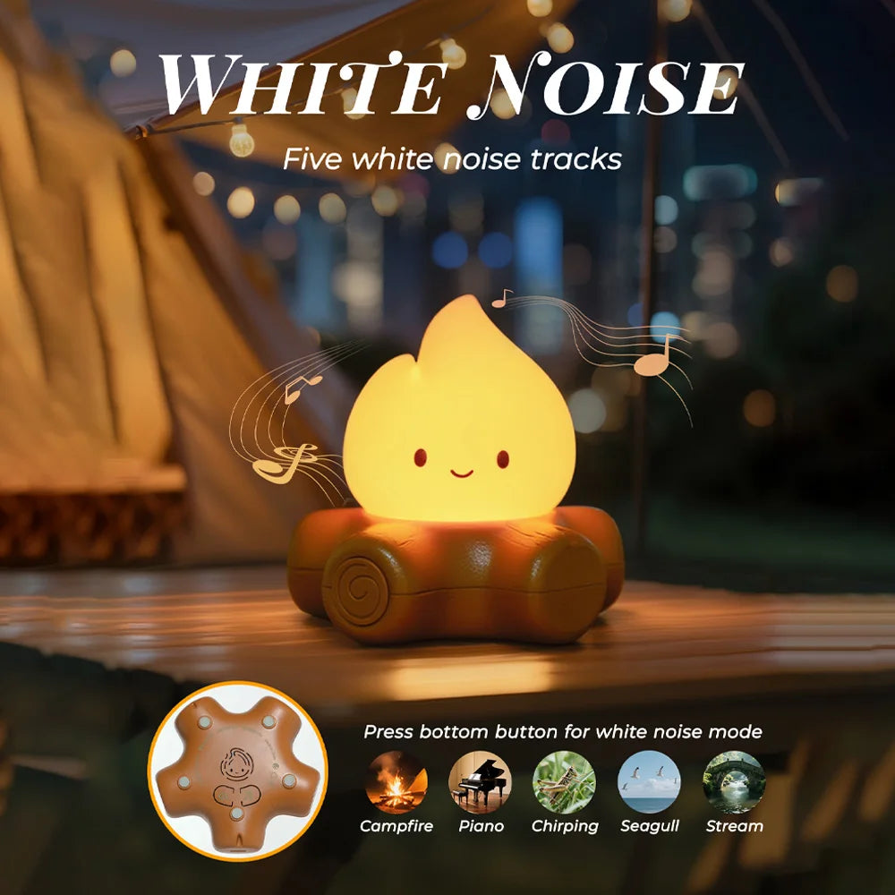 Creative Campfire Lamp with Soothing Sounds