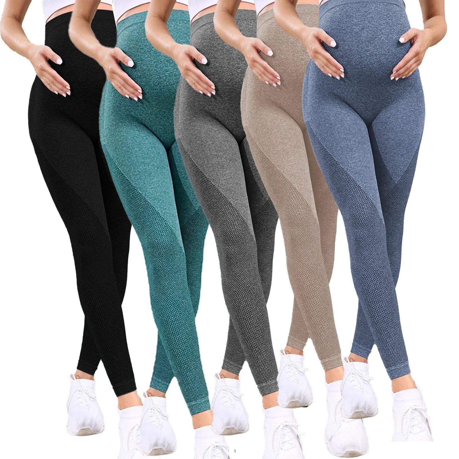 Over-the-Belly Maternity Yoga Leggings