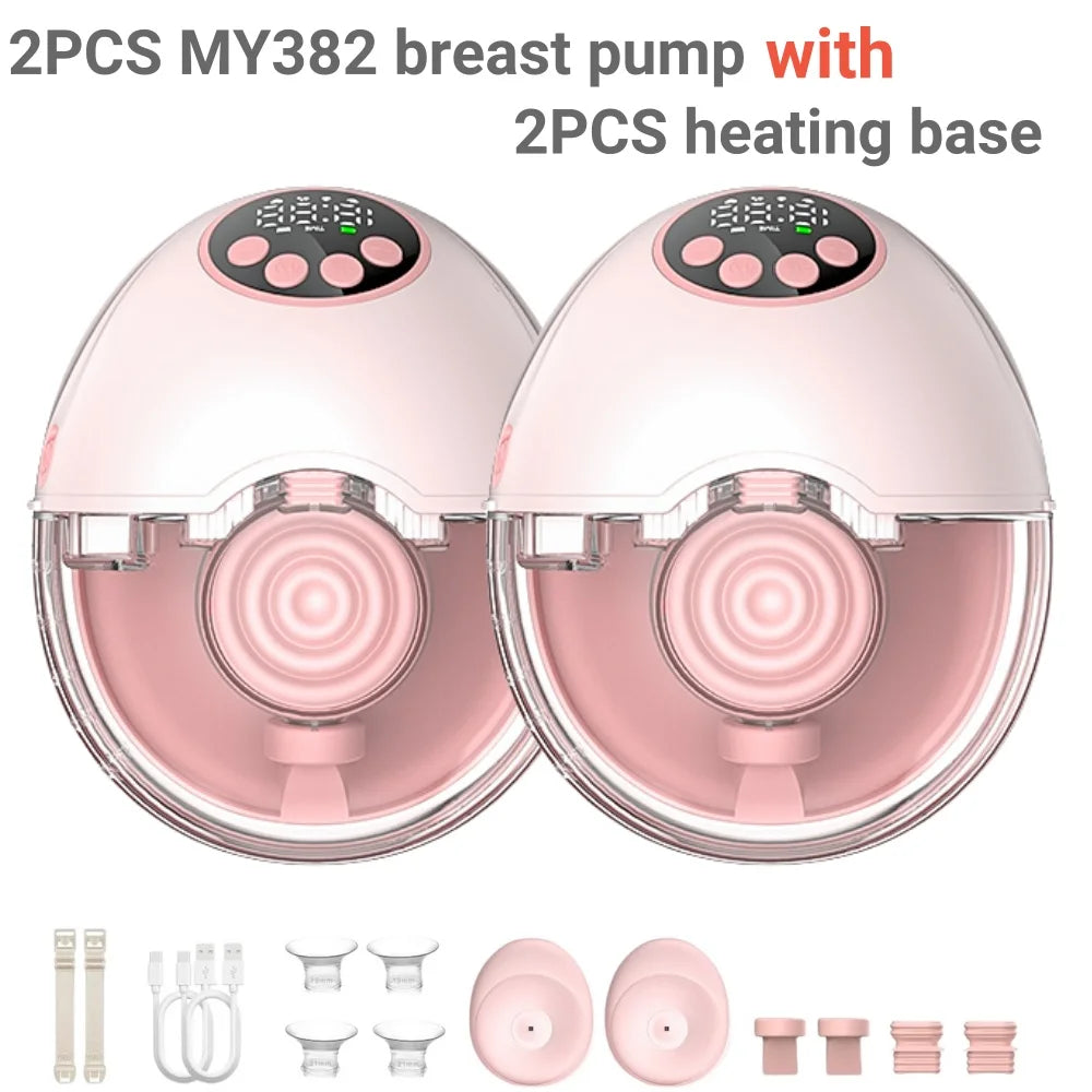 Wireless Breast Pump Electric Wearable(with Heating & UV Sterilize Lid Optional)