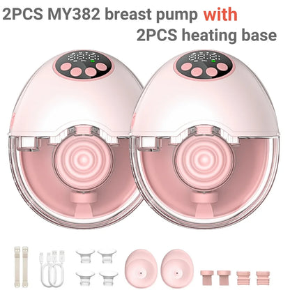 Wireless Breast Pump Electric Wearable(with Heating & UV Sterilize Lid Optional)