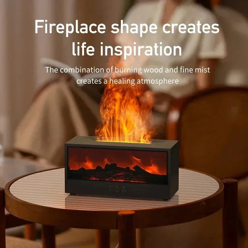 3D Flame Humidifier with Aromatherapy Function