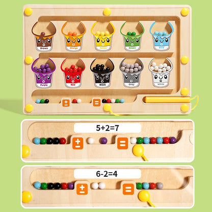 Magnetic Sorting Games Montessori Puzzle Toys Maze Board