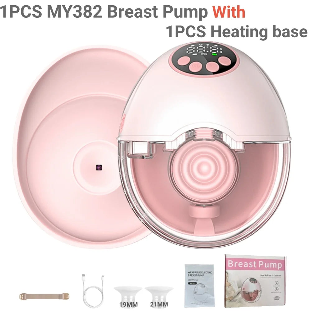 Wireless Breast Pump Electric Wearable(with Heating & UV Sterilize Lid Optional)