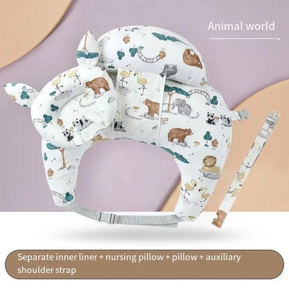 Nursing Pillow with Shoulder Strap Multifunction — Baby Feeding & Support Cushion