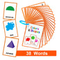 Flashcards Montessori Kids English Words Learning  Early Educational Cards