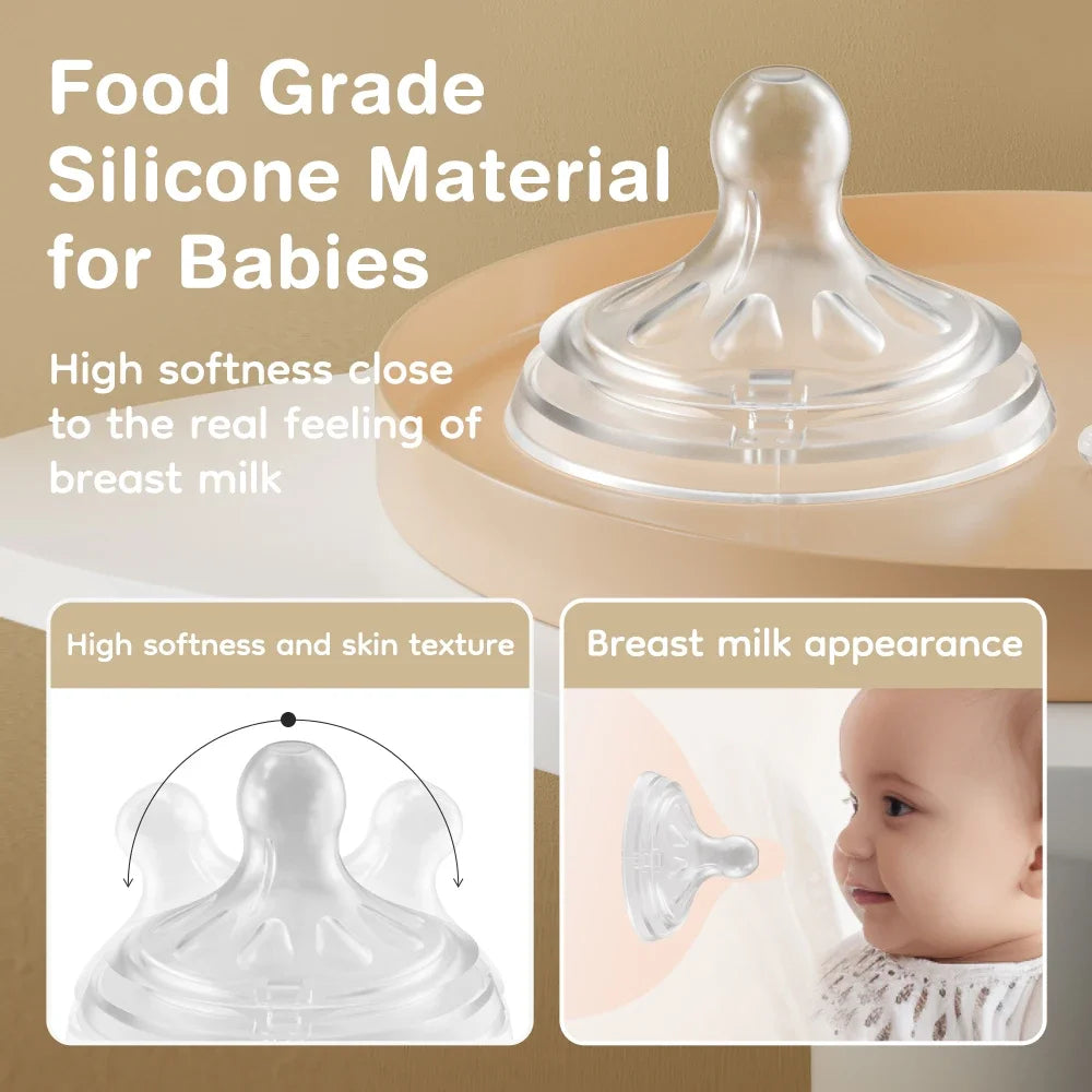 2025 New 150/240/330ML Anti-Choke Baby Bottle Newborn PP Bottles Anti-Flatulence Milk Feeding Bottles Infant BPA Free