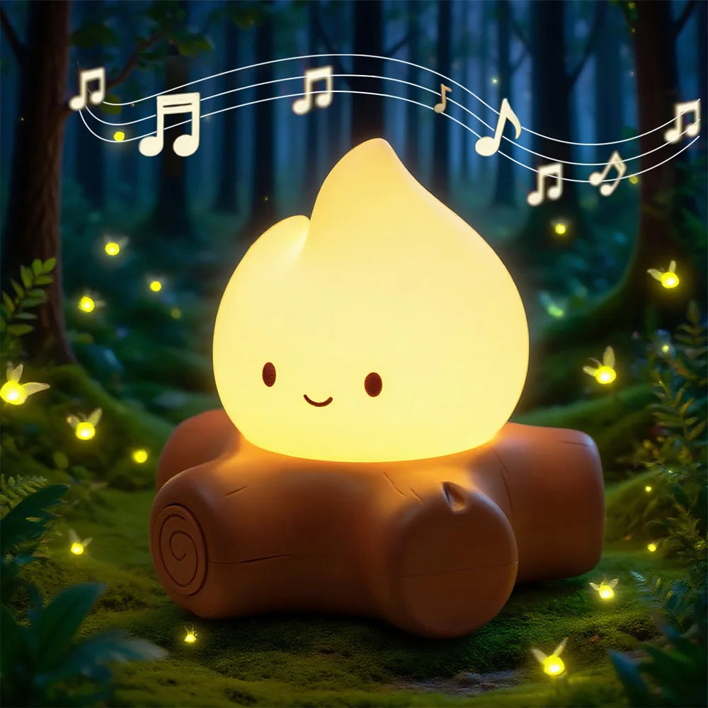 Creative Campfire Lamp with Soothing Sounds