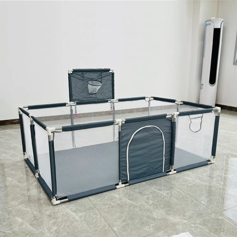 Multi-Activity Indoor Baby Playpen with Sports Set & Safety Barrier