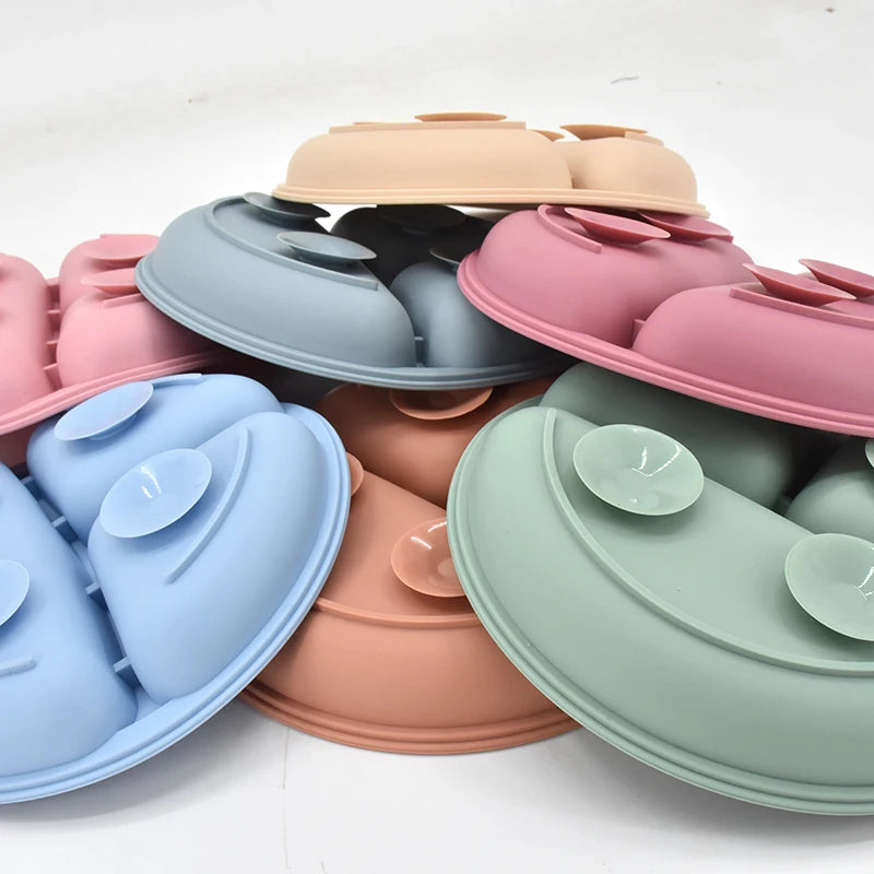 Soft Silicone Baby Feeding Plate | BPA-Free Suction Tableware for Infants