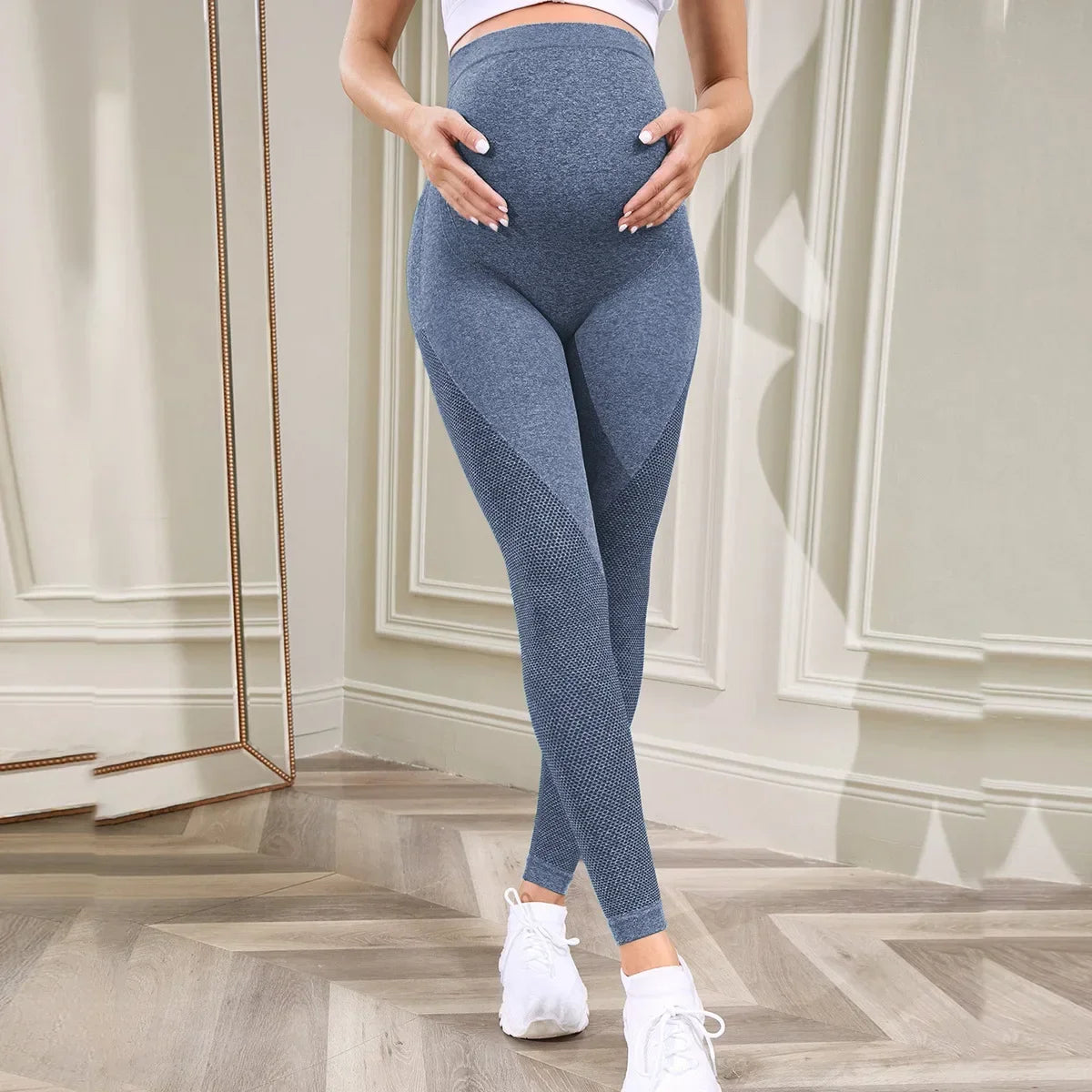 Over-the-Belly Maternity Yoga Leggings