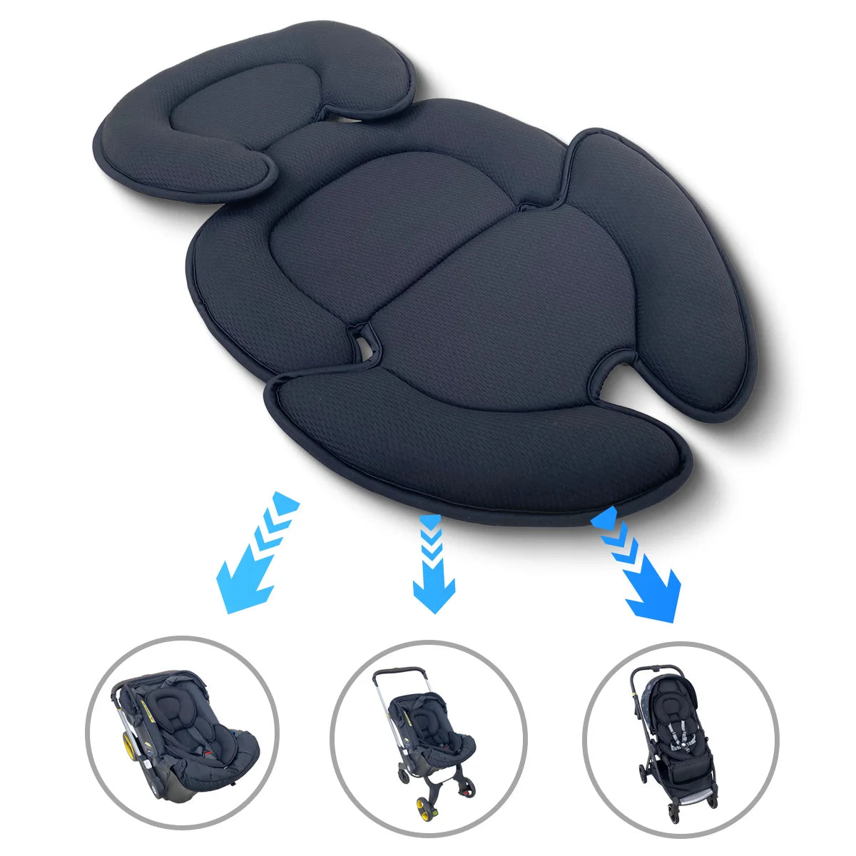 Universal Baby Stroller Cushion Head & Body Support Pillow