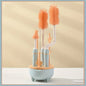 Portable 6-in-1 Baby Bottle Cleaner Set with Drying Rack